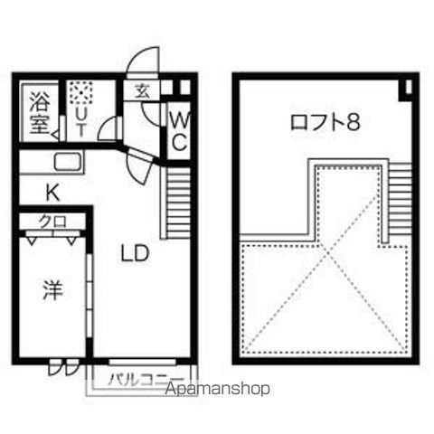 AMPIO庄内通参番館(1LDK/1階)の間取り写真