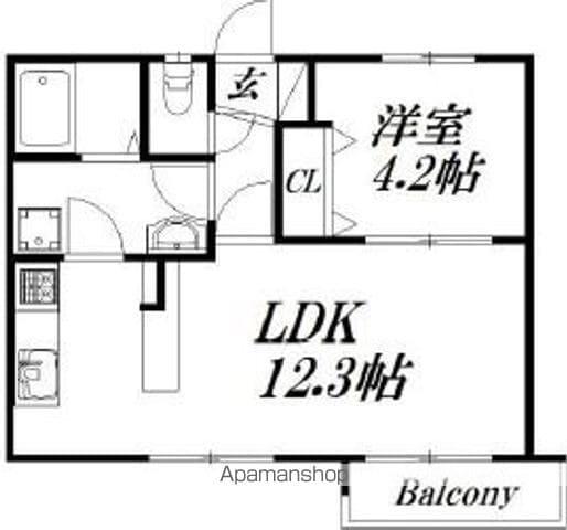 アルコ11(1LDK/7階)の間取り写真