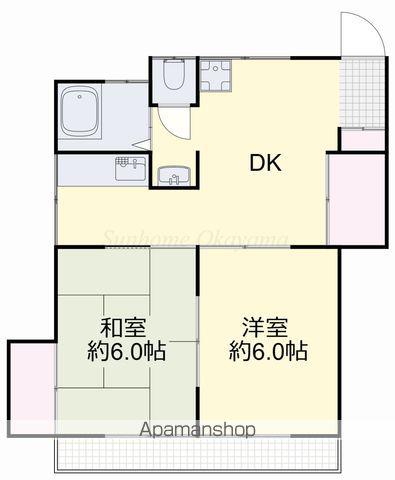 フローラTERAO(2DK/1階)の間取り写真