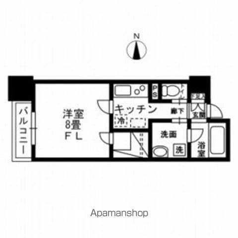 ヴィアーレ勾当台Ⅱ(1K/11階)の間取り写真