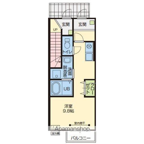 いわて銀河鉄道 青山駅(岩手) 徒歩18分 2階建 築6年(ワンルーム/1階)の間取り写真