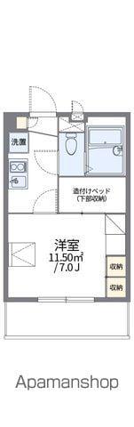 レオパレス長筬(1K/1階)の間取り写真