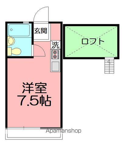 ビューパレス湘南小和田(ワンルーム/1階)の間取り写真