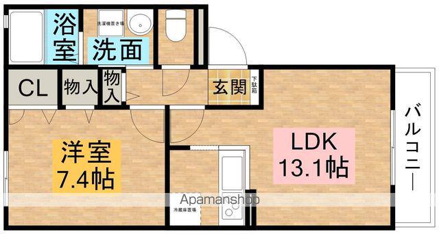 シャーメゾン美央(1LDK/2階)の間取り写真