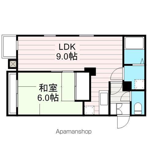 サクセスビル(1LDK/2階)の間取り写真