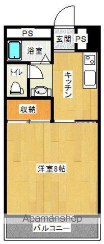 しおんビル(1K/5階)の間取り写真