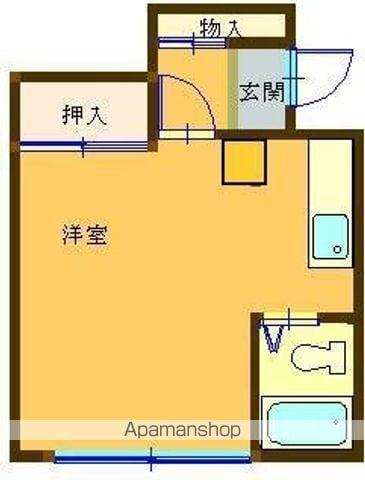 グレースコア(ワンルーム/2階)の間取り写真