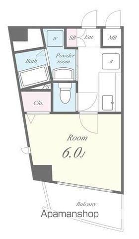 小室マンション(1K/3階)の間取り写真