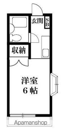 FINESPACE(1K/2階)の間取り写真