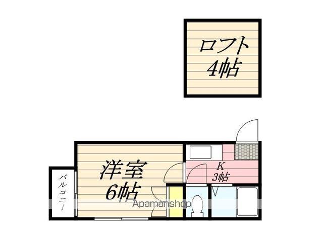 アクセス21(1K/2階)の間取り写真