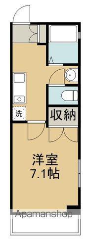 グランドスクエア高砂(1K/1階)の間取り写真