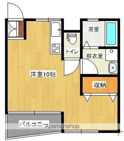 センチュリー21立野A棟(ワンルーム/3階)の間取り写真