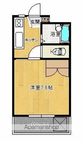 ニューサンシティコープ(1K/2階)の間取り写真