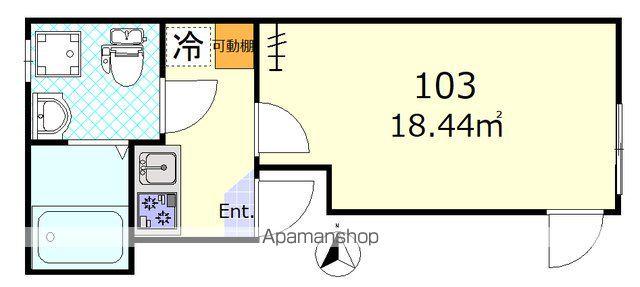 グランシャリオ池袋(1K/1階)の間取り写真
