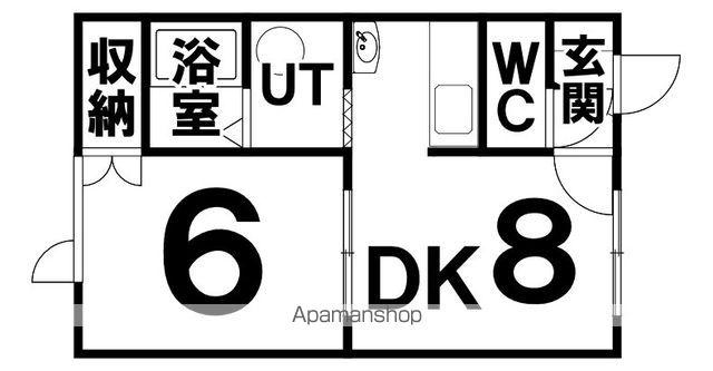 クリア釧路星が浦(1LDK/2階)の間取り写真