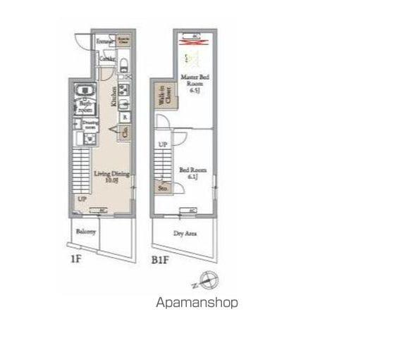 LIVE GEO NAKAMURABASHI(2LDK/1階)の間取り写真