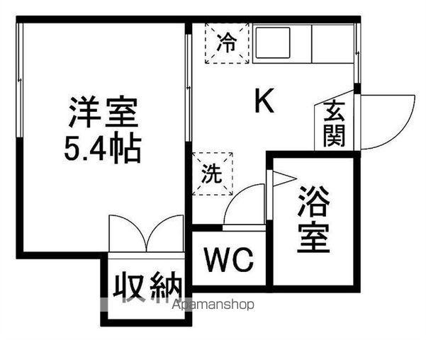 アネックス30(1K/1階)の間取り写真