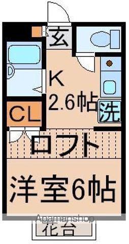 MIKAMI(1K/1階)の間取り写真