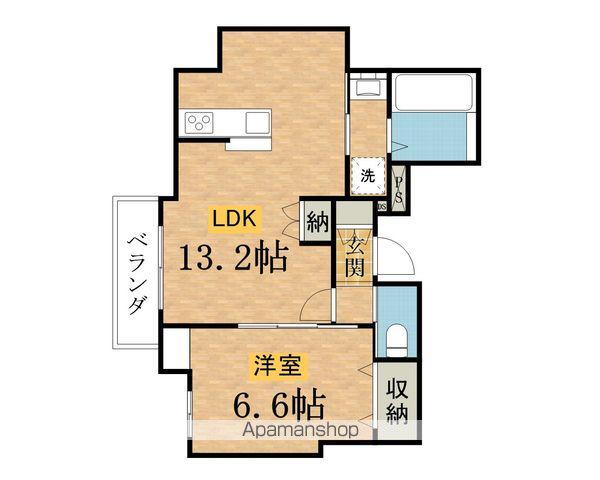 スプリングス八王子へーベルメゾン(1LDK/2階)の間取り写真