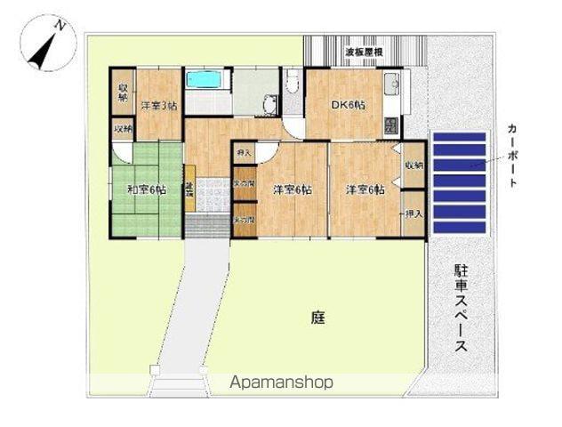筑肥線 筑前前原駅 徒歩27分 1階建 築31年(4DK)の間取り写真
