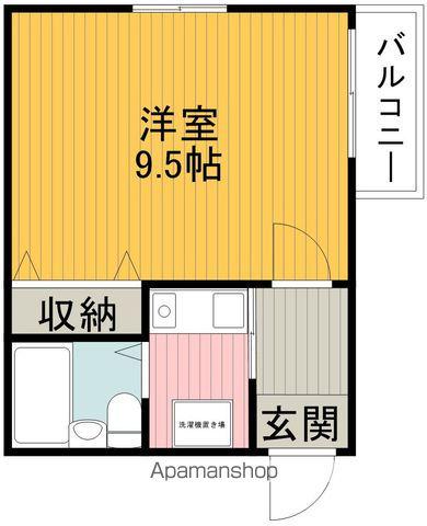 エレガントパレス豊中(1K/1階)の間取り写真