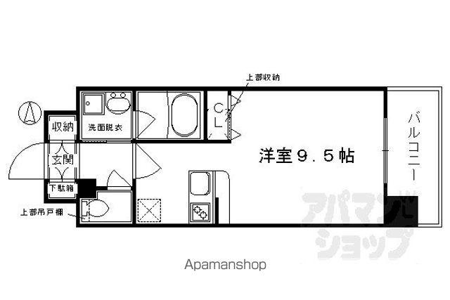 ベラジオ烏丸御池II(1K/10階)の間取り写真