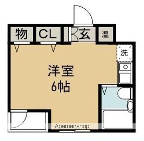 エレガンス宮町(ワンルーム/4階)の間取り写真