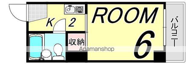 第13深川ビル(1K/4階)の間取り写真