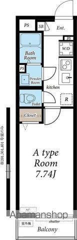 リブリ・新寺PARK(1K/1階)の間取り写真