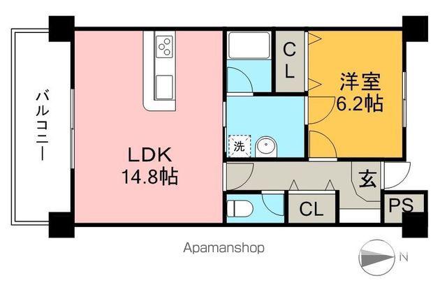アルベールSEI(1LDK/3階)の間取り写真