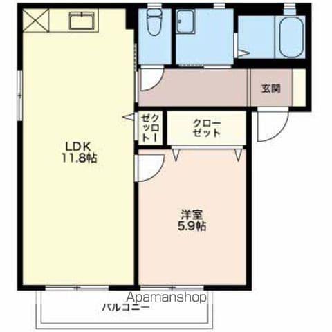 メゾン フィオーレ(2K/2階)の間取り写真