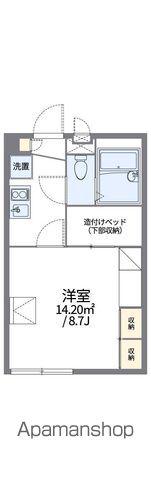 レオパレスプラチナ(1K/1階)の間取り写真