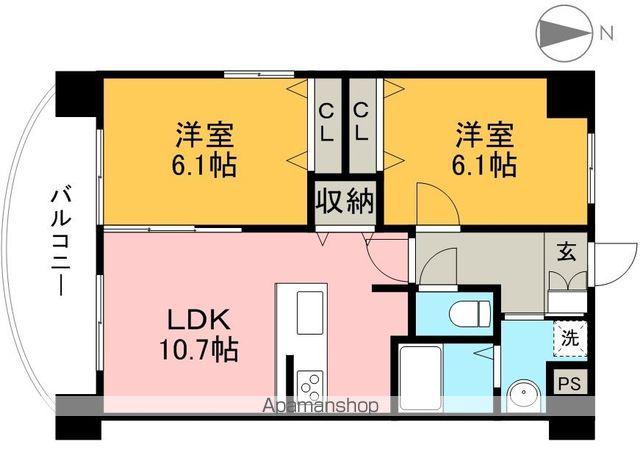 RC・BENE(2LDK/2階)の間取り写真