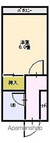 第2アオイコーポ(1K/2階)の間取り写真