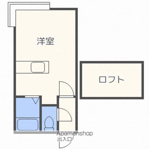 コーポ白楊(ワンルーム/2階)の間取り写真