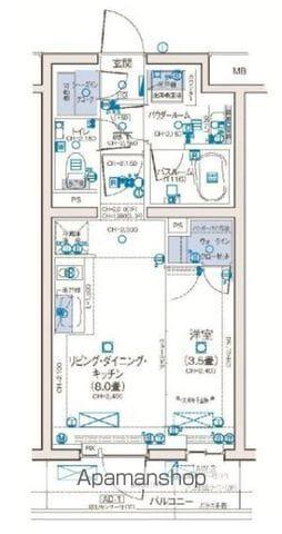 パレステージ練馬Ⅲ(1LDK/3階)の間取り写真