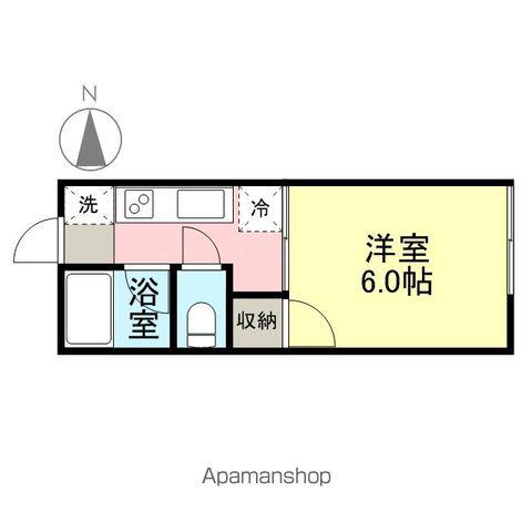 パインテラス(1K/2階)の間取り写真