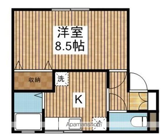 ハイカムール和合町(1K/2階)の間取り写真