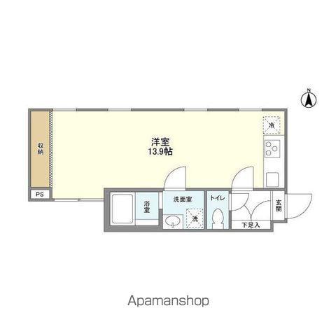 中野NINES CORE(ワンルーム/2階)の間取り写真