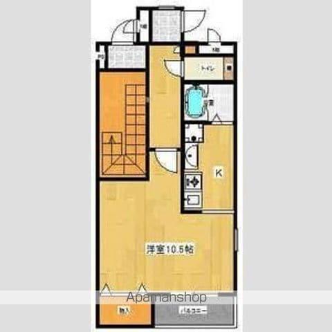 エミネンスフローラM(1K/1階)の間取り写真