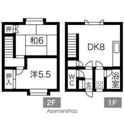 エクセル１７(2LDK)の間取り写真