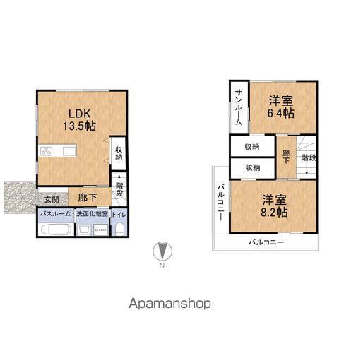 ラスター学園(2LDK/2階)の間取り写真