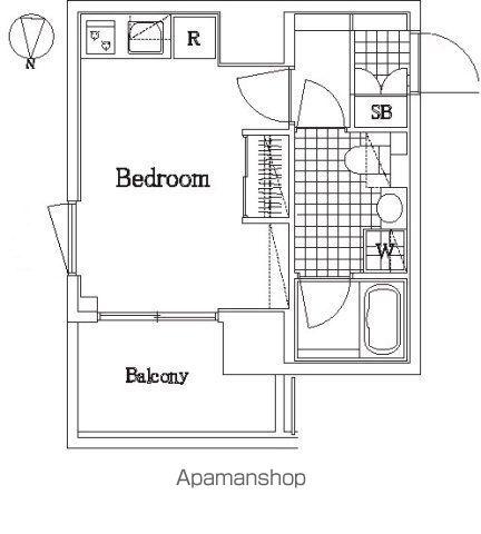 ザ・レジデンス・オブ・トーキョーJY10(ワンルーム/8階)の間取り写真