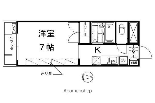 MERCURIO KIOTO(1K/7階)の間取り写真