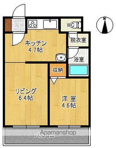 ポールスターパレスⅠ(1LDK/3階)の間取り写真