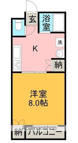 あさだA・A(1DK/1階)の間取り写真