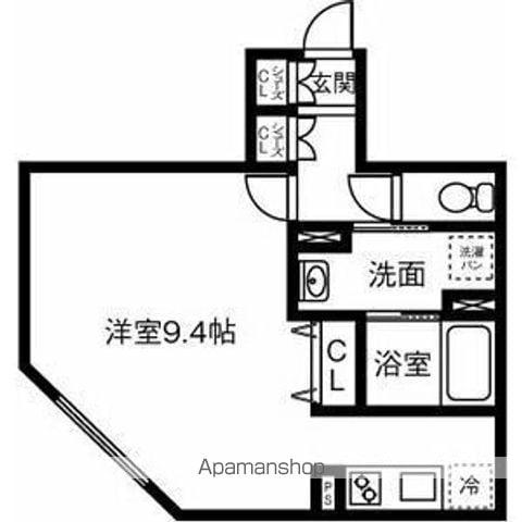 リヴシティ中村公園(ワンルーム/4階)の間取り写真