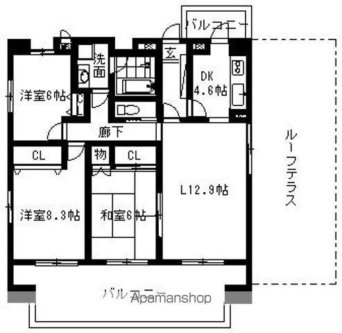 FLORESTA名駅(3LDK/10階)の間取り写真