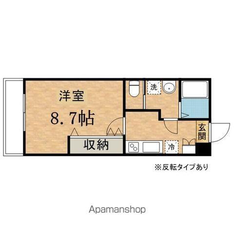 CASA ROSSO(1K/1階)の間取り写真