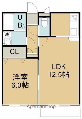 コンフォートパレス花園(1LDK/1階)の間取り写真